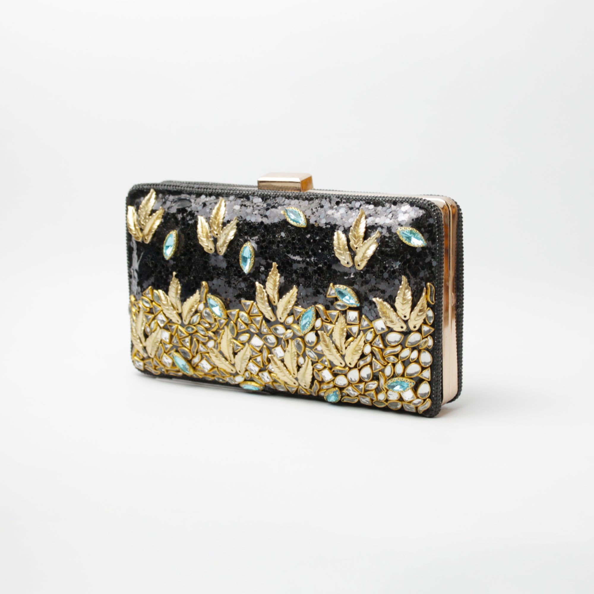 Silver Sunburst Clutch