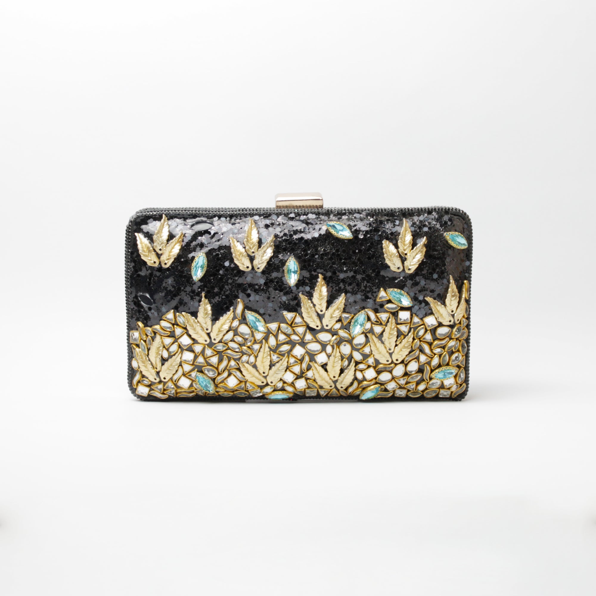 Silver Sunburst Clutch